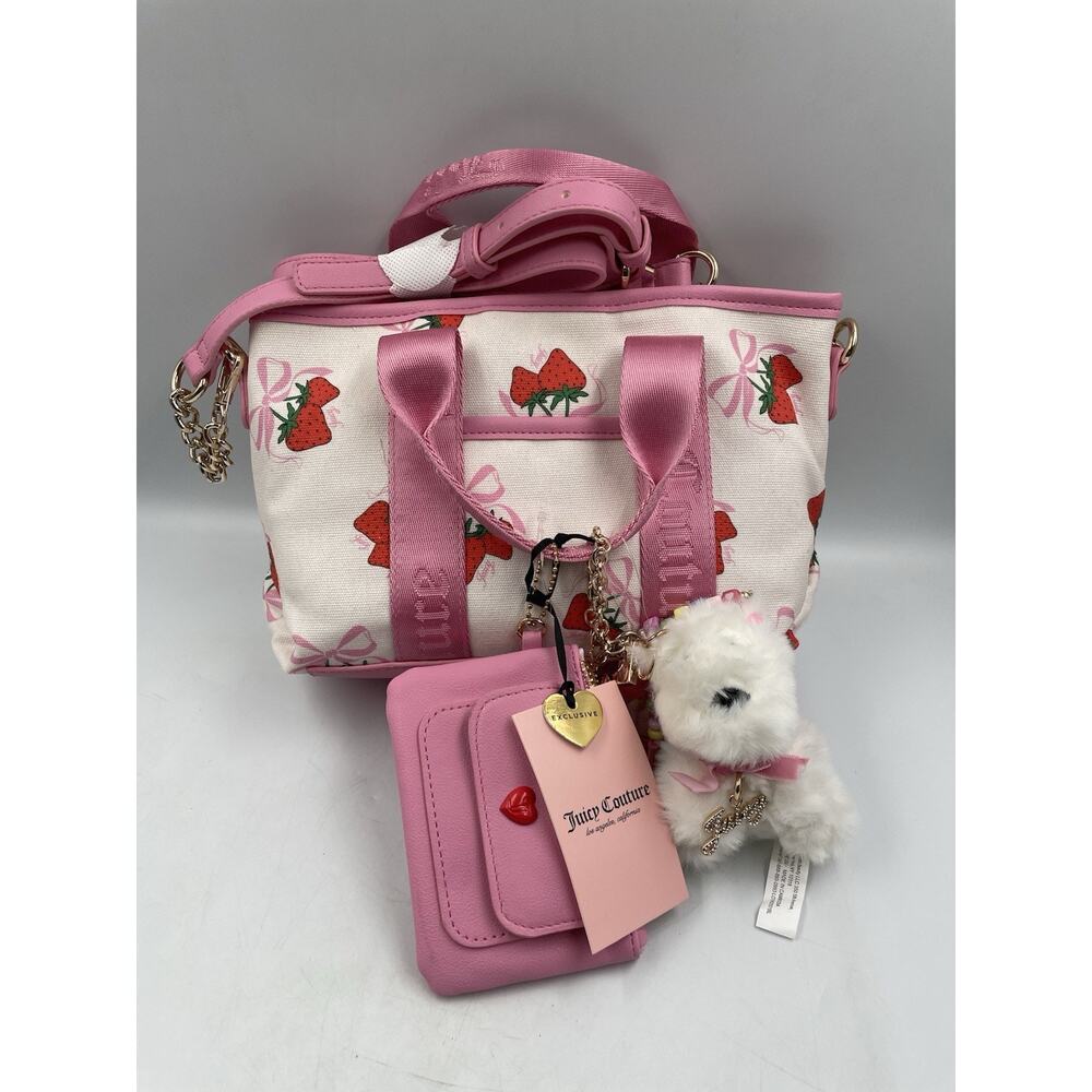 NEW Juicy Couture Strawberry Festival Mini Bag Multi Crossbody & Charm Set